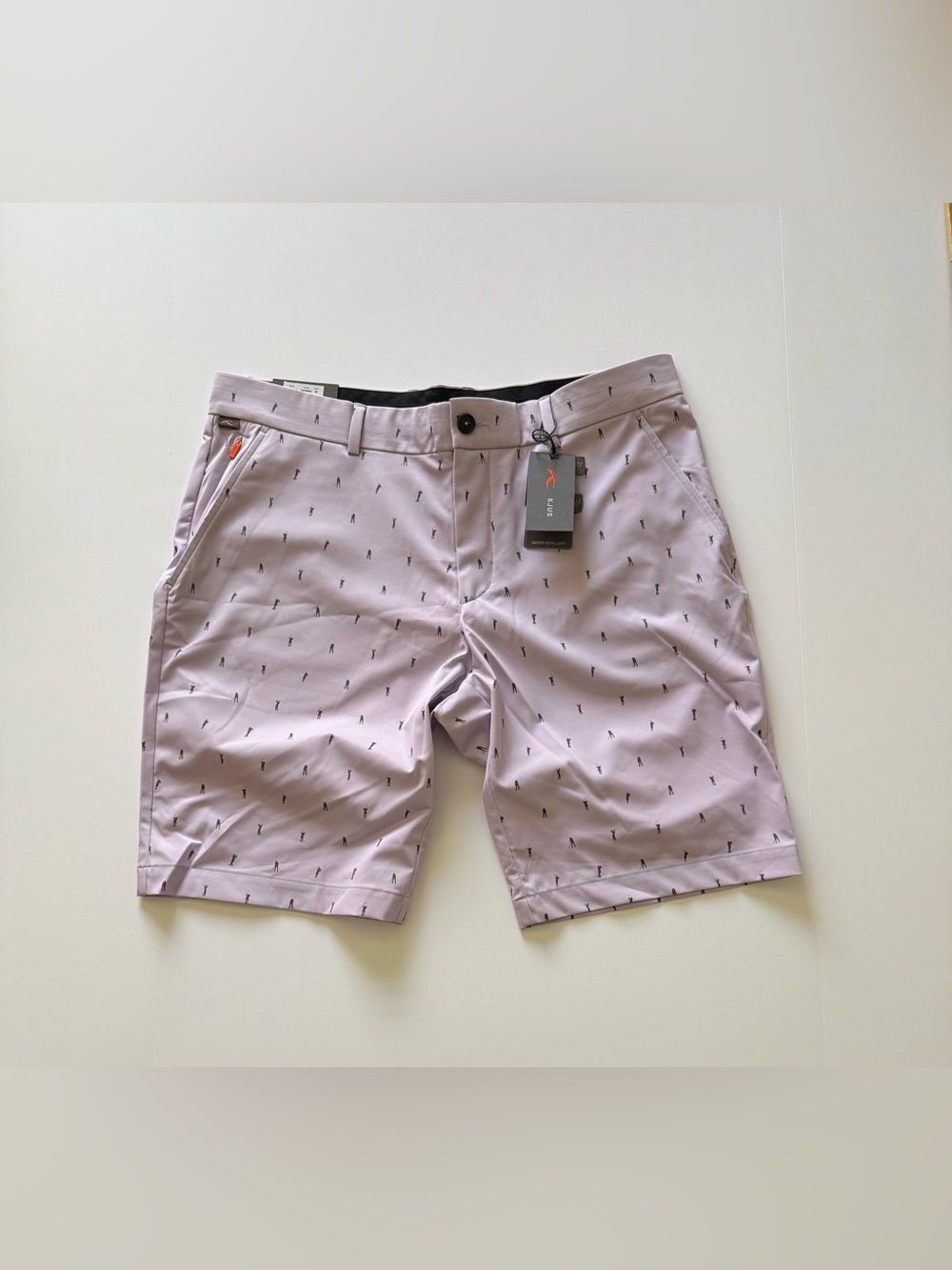 KJUS Mens Iver Printed 10" Golf Shorts Size W36 Regular Fit All Over Print NWT